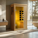 Hemlock Infrared Sauna Box — Single Person, Low-EMF Indoor Spa