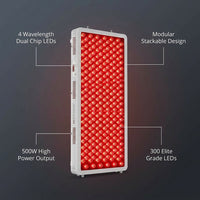 Red Light Therapy Device, 4 Wavelengths Full Body Infrared Red Light Therapy at Home, Elite Grade Dual Chip 300 Leds, High Power, 500W. Modular Design. — Lifestyle