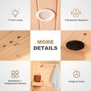 Hemlock Infrared Sauna Box — Single Person, Low-EMF Indoor Spa