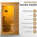 Hemlock Infrared Sauna Box — Single Person, Low-EMF Indoor Spa