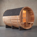 Grand Cedar Barrel Sauna — 6-Person Traditional Steam