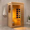 Hemlock Infrared Sauna Box — Single Person, Low-EMF Indoor Spa