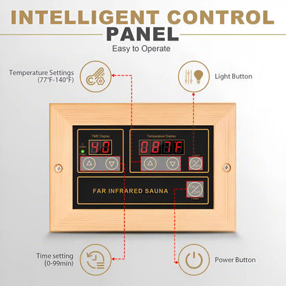 Hemlock Infrared Sauna Box — Single Person, Low-EMF Indoor Spa